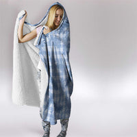 Blue Palaka Hawaii Palapalai Hooded Blanket Hawaiian Fern LT14 - Polynesian Pride