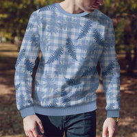 Blue Palaka Hawaii Palapalai Ugly Christmas Sweater Hawaiian Fern - Polynesian Pride