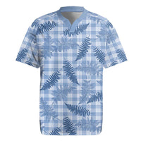 Blue Palaka Hawaii Palapalai Rugby Jersey Hawaiian Fern - Polynesian Pride