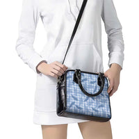Blue Palaka Hawaii Palapalai Shoulder Handbag Hawaiian Fern LT14 - Polynesian Pride
