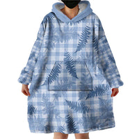 Blue Palaka Hawaii Palapalai Wearable Blanket Hoodie Hawaiian Fern LT14 - Polynesian Pride