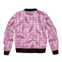 Purple Palaka Hawaii Palapalai Bomber Jacket Hawaiian Fern - Polynesian Pride