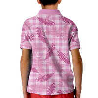 Purple Palaka Hawaii Palapalai Kid Polo Shirt Hawaiian Fern - Polynesian Pride