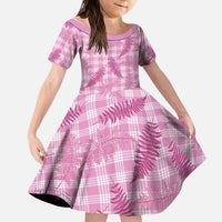 Purple Palaka Hawaii Palapalai Kid Short Sleeve Dress Hawaiian Fern LT14 KID Purple - Polynesian Pride