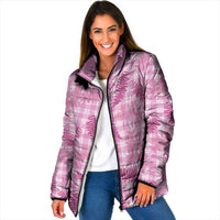 Purple Palaka Hawaii Palapalai Padded Jacket Hawaiian Fern LT14 Women Purple - Polynesian Pride