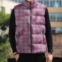 Purple Palaka Hawaii Palapalai Sleeveless Puffer Jacket Hawaiian Fern LT14 - Polynesian Pride