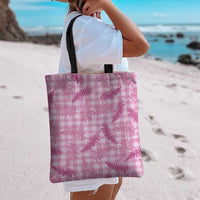 Purple Palaka Hawaii Palapalai Tote Bag Hawaiian Fern - Polynesian Pride