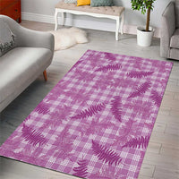 Pink Palaka Hawaii Palapalai Area Rug Hawaiian Fern - Polynesian Pride