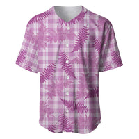 Pink Palaka Hawaii Palapalai Baseball Jersey Hawaiian Fern LT14 Pink - Polynesian Pride