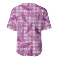 Pink Palaka Hawaii Palapalai Baseball Jersey Hawaiian Fern LT14 - Polynesian Pride