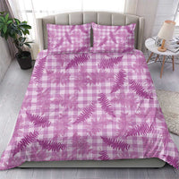 Pink Palaka Hawaii Palapalai Bedding Set Hawaiian Fern - Polynesian Pride