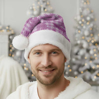 Pink Palaka Hawaii Palapalai Christmas Santa Hat Hawaiian Fern - Polynesian Pride