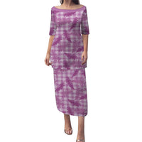 Pink Palaka Hawaii Palapalai Family Matching Puletasi and Hawaiian Shirt Hawaiian Fern - Polynesian Pride