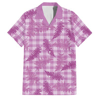 Pink Palaka Hawaii Palapalai Family Matching Summer Maxi Dress and Hawaiian Shirt Hawaiian Fern - Polynesian Pride