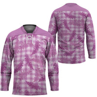 Pink Palaka Hawaii Palapalai Hockey Jersey Hawaiian Fern LT14 - Polynesian Pride