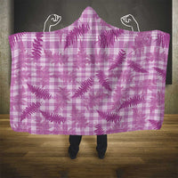 Pink Palaka Hawaii Palapalai Hooded Blanket Hawaiian Fern LT14 - Polynesian Pride