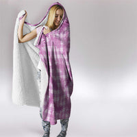 Pink Palaka Hawaii Palapalai Hooded Blanket Hawaiian Fern LT14 - Polynesian Pride