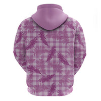 Pink Palaka Hawaii Palapalai Hoodie Hawaiian Fern - Polynesian Pride