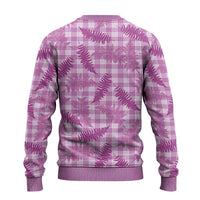 Pink Palaka Hawaii Palapalai Ugly Christmas Sweater Hawaiian Fern - Polynesian Pride