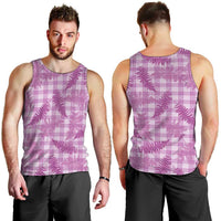 Pink Palaka Hawaii Palapalai Men Tank Top Hawaiian Fern LT14 - Polynesian Pride