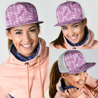 Pink Palaka Hawaii Palapalai Mesh Trucker Cap Hawaiian Fern LT14 - Polynesian Pride