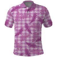 Pink Palaka Hawaii Palapalai Polo Shirt Hawaiian Fern LT14 Pink - Polynesian Pride