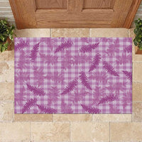 Pink Palaka Hawaii Palapalai Rubber Doormat Hawaiian Fern LT14 Pink - Polynesian Pride