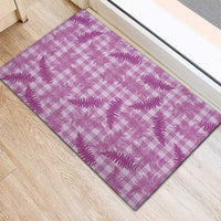 Pink Palaka Hawaii Palapalai Rubber Doormat Hawaiian Fern LT14 - Polynesian Pride