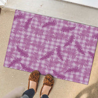 Pink Palaka Hawaii Palapalai Rubber Doormat Hawaiian Fern LT14 - Polynesian Pride