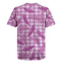 Pink Palaka Hawaii Palapalai Rugby Jersey Hawaiian Fern - Polynesian Pride