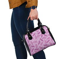 Pink Palaka Hawaii Palapalai Shoulder Handbag Hawaiian Fern LT14 - Polynesian Pride