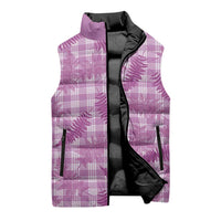 Pink Palaka Hawaii Palapalai Sleeveless Puffer Jacket Hawaiian Fern LT14 - Polynesian Pride