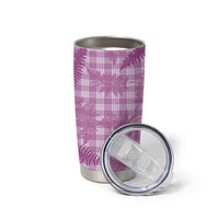 Pink Palaka Hawaii Palapalai Tumbler Cup Hawaiian Fern - Polynesian Pride