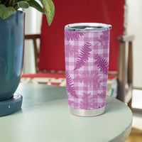 Pink Palaka Hawaii Palapalai Tumbler Cup Hawaiian Fern - Polynesian Pride