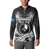 FSM Yap Day Button Sweatshirt 2025 Wa'ab Micronesia Black Color