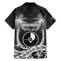 FSM Yap Day Family Matching Tank Maxi Dress and Hawaiian Shirt 2025 Wa'ab Micronesia Black Color