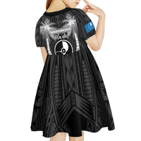 FSM Yap Day Kid Short Sleeve Dress 2025 Wa'ab Micronesia Black Color