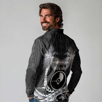 FSM Yap Day Long Sleeve Polo Shirt 2025 Wa'ab Micronesia Black Color