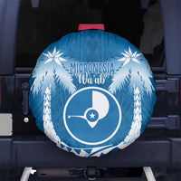 FSM Yap Day Spare Tire Cover 2025 Wa'ab Micronesia Flag Color