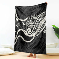 Aloha Hawaii Kalo Pikake Lei Blanket Chest Tattoo Black Hawaiian Pattern LT14 - Polynesian Pride