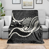 Aloha Hawaii Kalo Pikake Lei Blanket Chest Tattoo Black Hawaiian Pattern LT14 - Polynesian Pride
