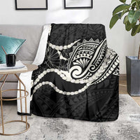 Aloha Hawaii Kalo Pikake Lei Blanket Chest Tattoo Black Hawaiian Pattern LT14 - Polynesian Pride