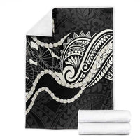 Aloha Hawaii Kalo Pikake Lei Blanket Chest Tattoo Black Hawaiian Pattern LT14 - Polynesian Pride