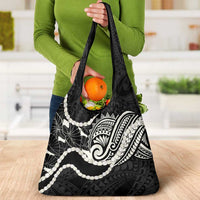 Aloha Hawaii Kalo Pikake Lei Grocery Bag Chest Tattoo Black Hawaiian Pattern LT14 - Polynesian Pride