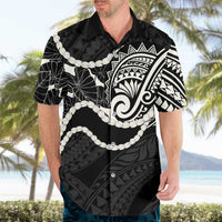 Aloha Hawaii Kalo Pikake Lei Hawaiian Shirt Chest Tattoo Black Hawaiian Pattern LT14 - Polynesian Pride