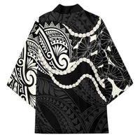 Aloha Hawaii Kalo Pikake Lei Kimono Chest Tattoo Black Hawaiian Pattern LT14 - Polynesian Pride