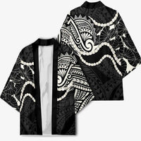 Aloha Hawaii Kalo Pikake Lei Kimono Chest Tattoo Black Hawaiian Pattern LT14 - Polynesian Pride