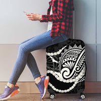 Aloha Hawaii Kalo Pikake Lei Luggage Cover Chest Tattoo Black Hawaiian Pattern LT14 - Polynesian Pride