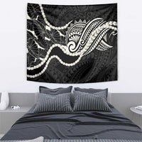 Aloha Hawaii Kalo Pikake Lei Tapestry Chest Tattoo Black Hawaiian Pattern LT14 - Polynesian Pride
