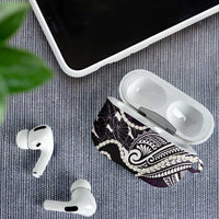 Aloha Hawaii Kalo Pikake Lei AirPods Case Chest Tattoo Purple Hawaiian Pattern LT14 - Polynesian Pride